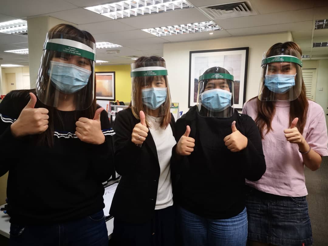 Donation face shield to UOB Bank Penang.